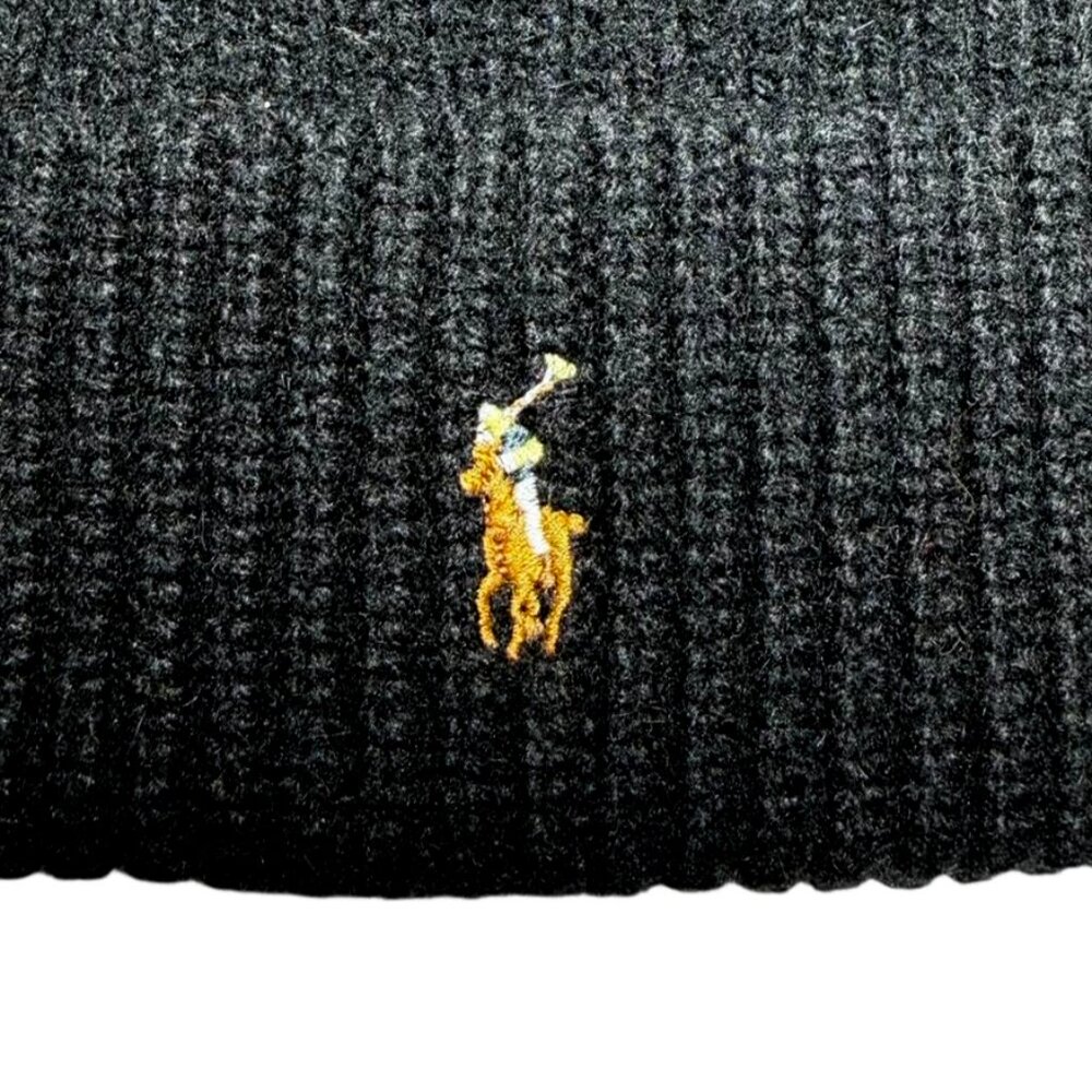 POLO RALPH LAUREN Signature Logo Ribbed Beanie - Picture 4 of 5